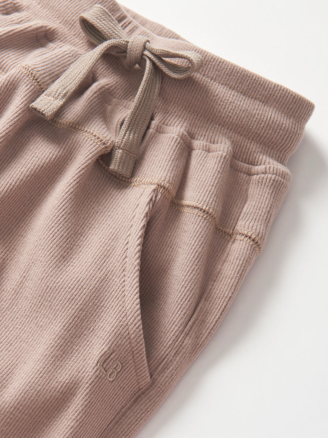 Little Bipsy - Ribbed Joggers in Mushroom