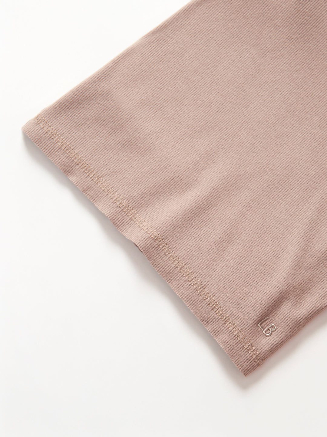 Little Bipsy - Long Sleeve Ribbed Tee in Mushroom