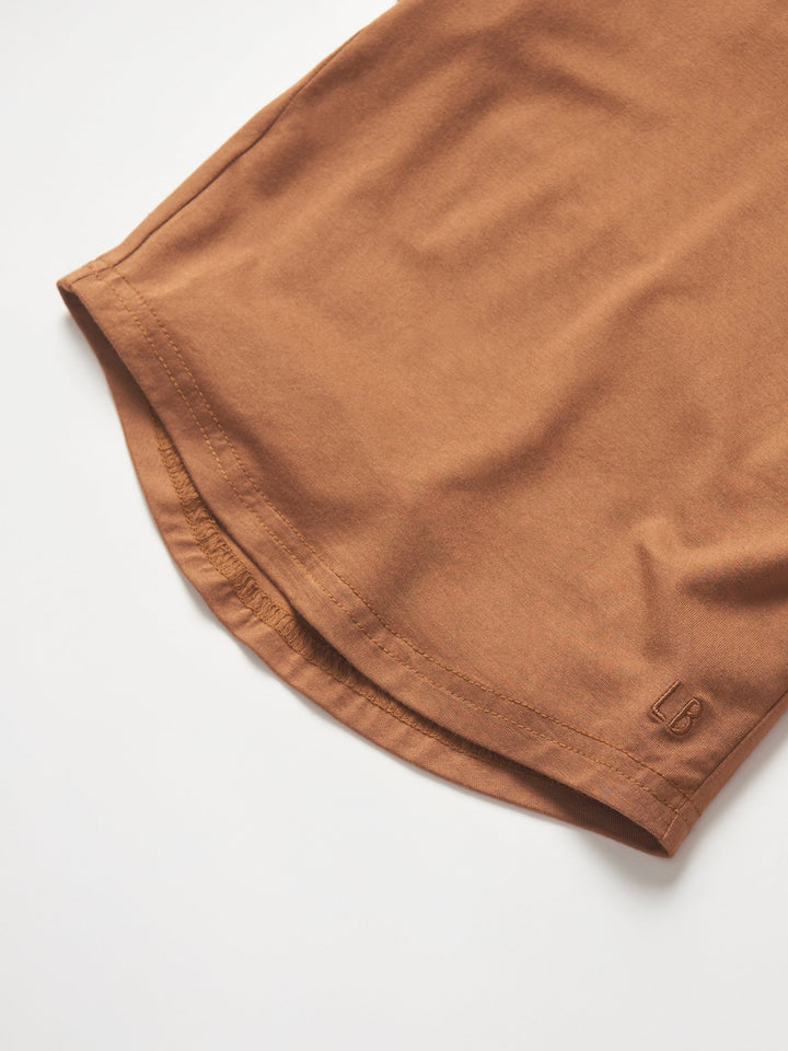 Little Bipsy - Over-sized Bamboo Tee in Chestnut