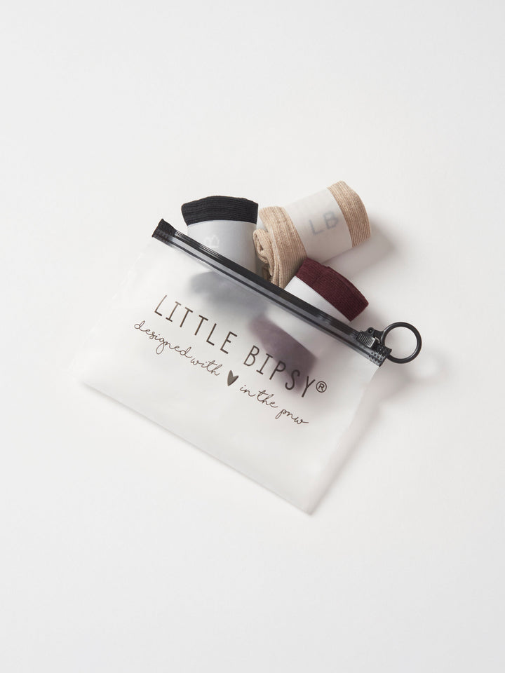 Little Bipsy - 3-Pack Socks - Waffle Collection