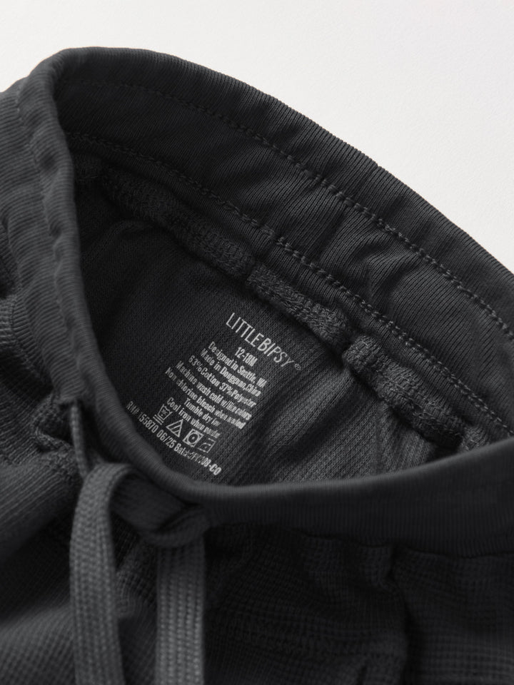 Little Bipsy - Waffle Joggers in Shadow