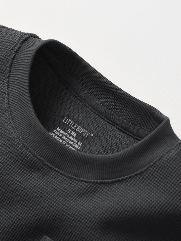 Little Bipsy - Waffle Top in Shadow