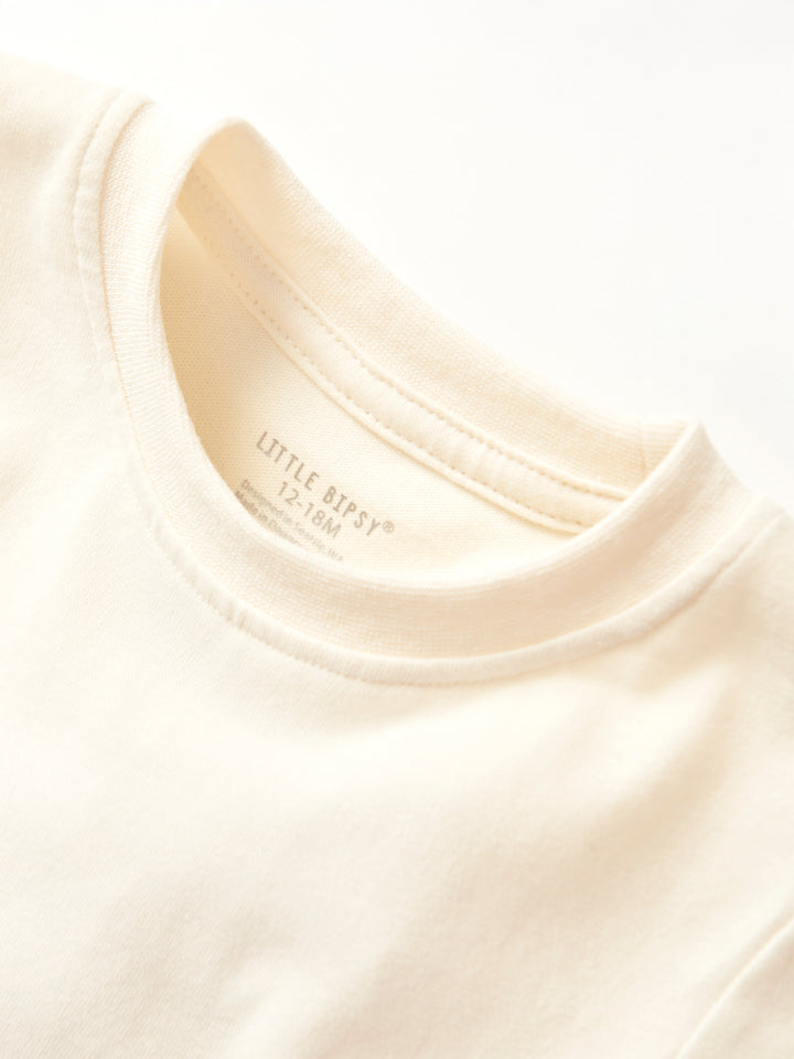 Little Bipsy - Elevated Tee in Almond