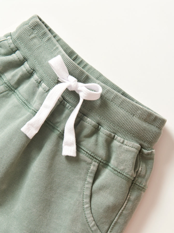 Little Bipsy - Harem Shorts in Basil Wash