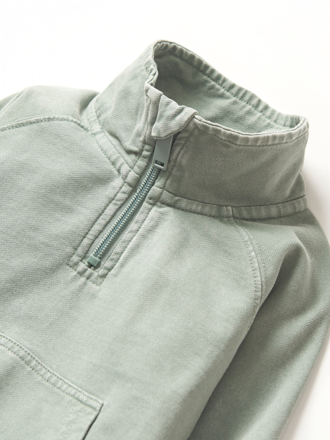 Little Bipsy - Quarter Zip Pullover in Basil Wash