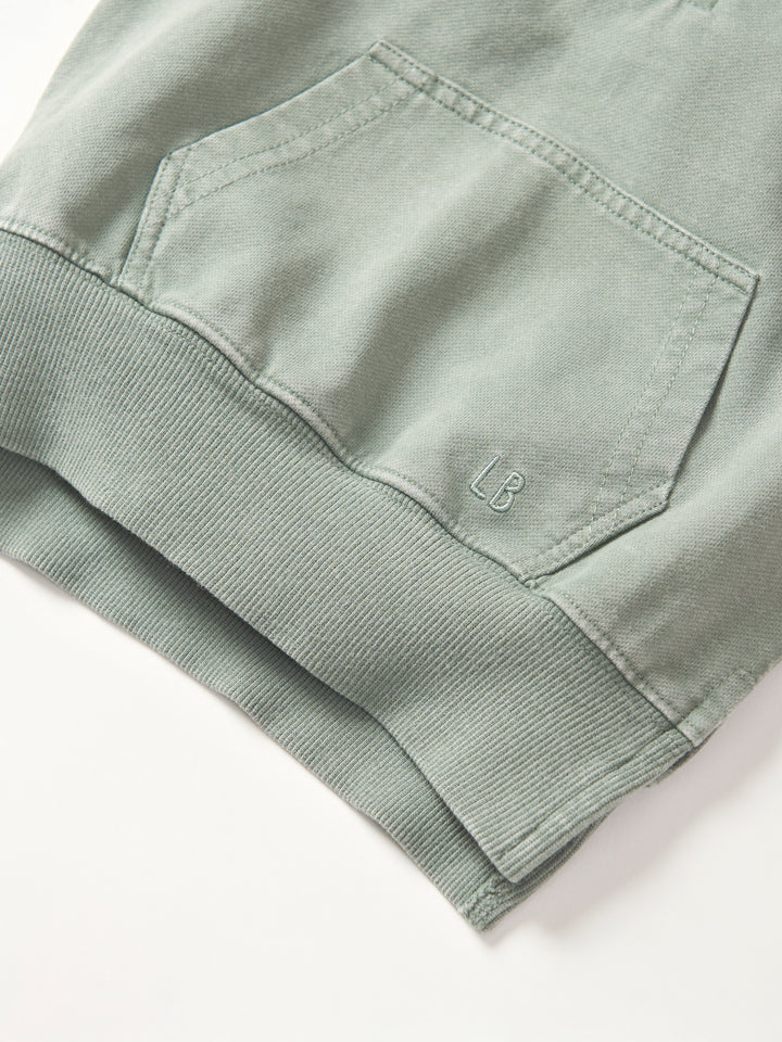 Little Bipsy - Quarter Zip Pullover in Basil Wash