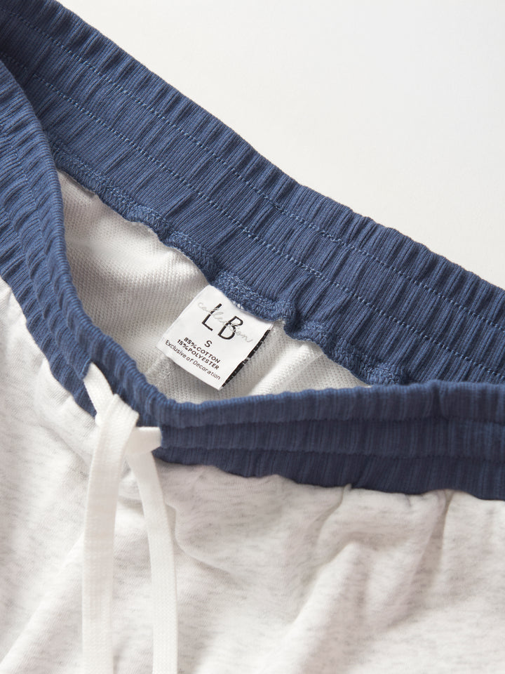 Little Bipsy - USA Raw Edge Sweat Shorts in Heather Grey