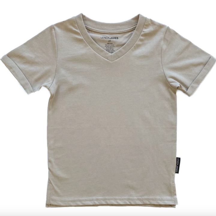 Lenox James vneck tshirt in sand