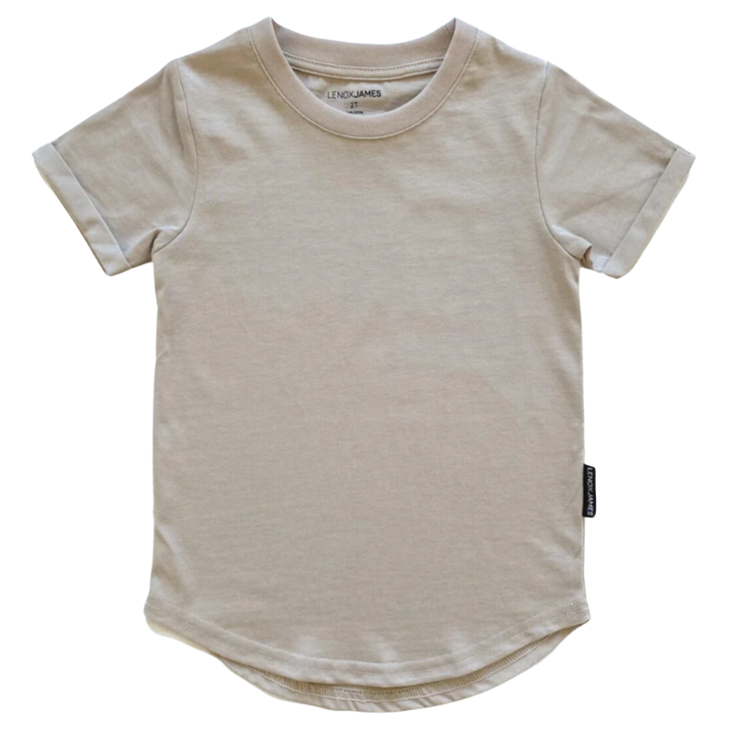 Lenox James sand tan boys basic tshirt