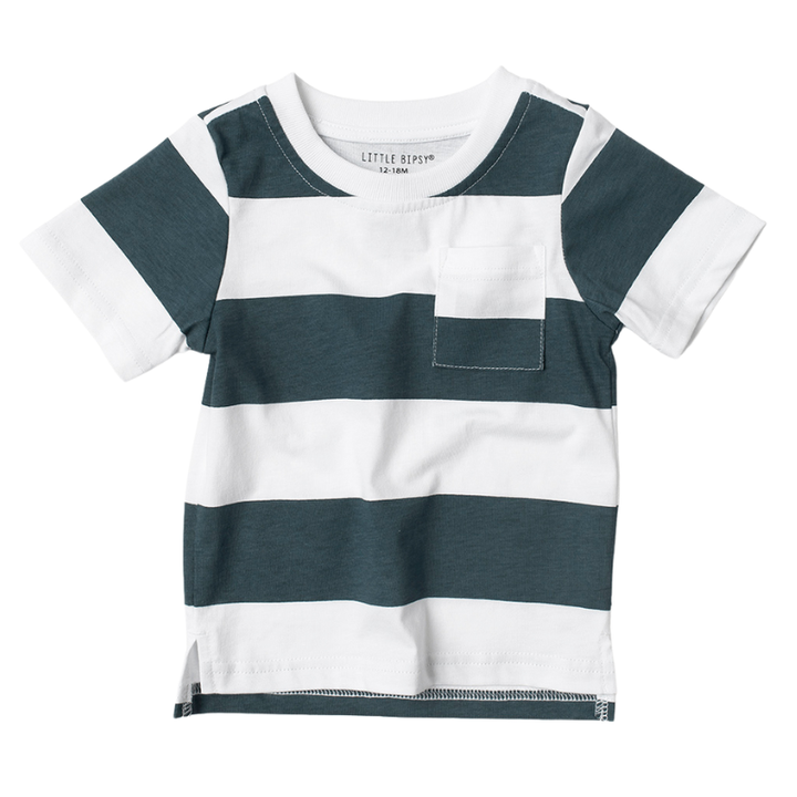 Little Bipsy - Striped Tee in Navy