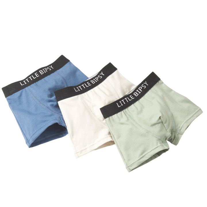 Little Bipsy - Boxer Briefs 3-Pack in Salt + Sea Mix