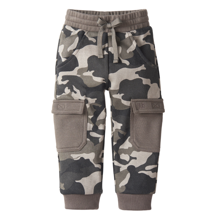 Little BIpsy camo cargo joggers