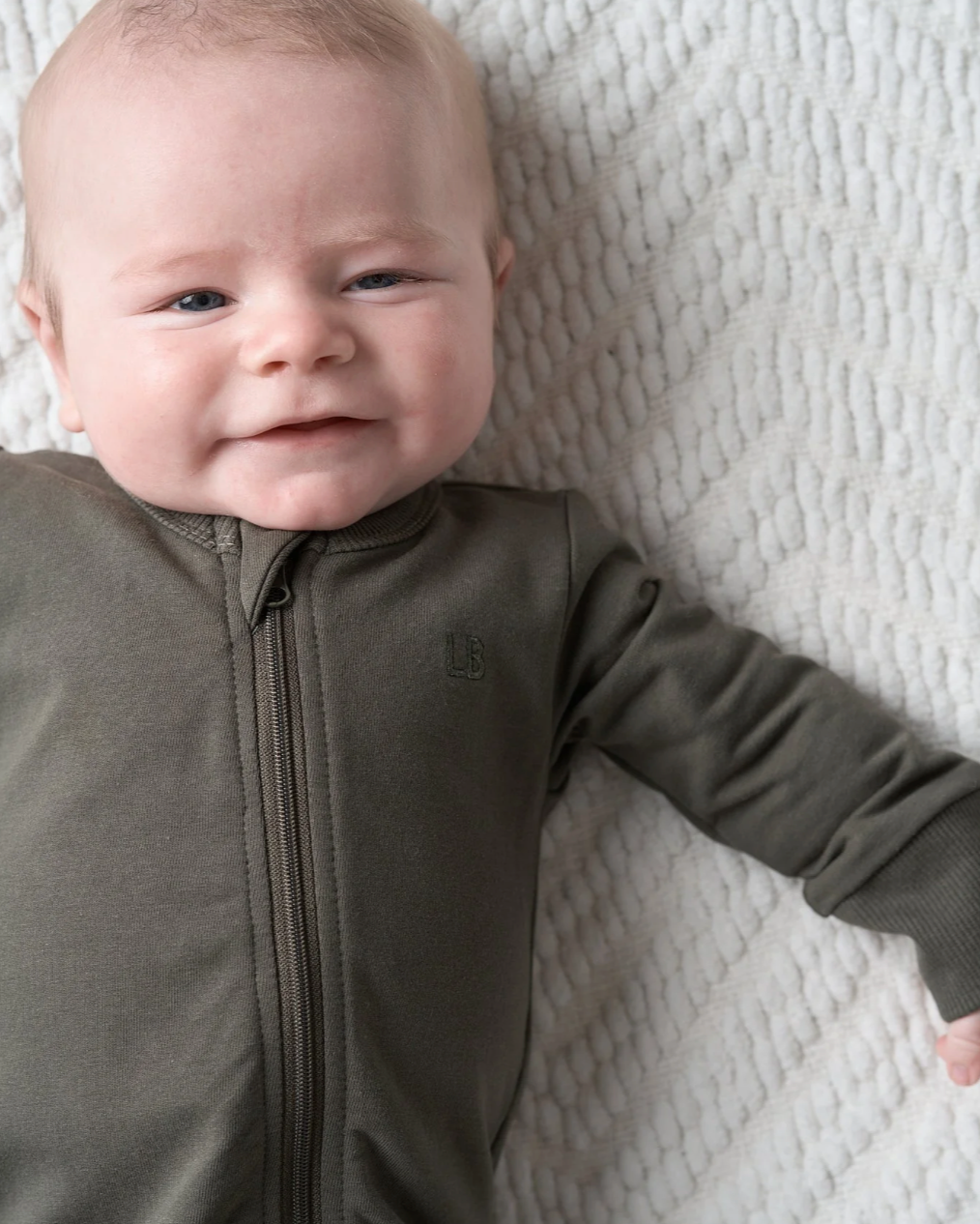 Little Bipsy 2 way zip romper hunter green