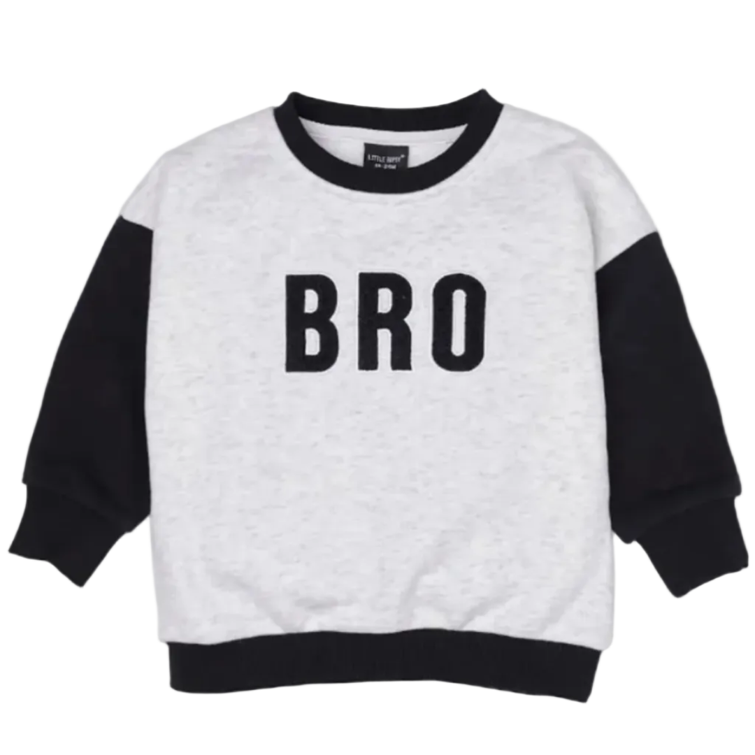Little Bipsy BRO crewneck sweatshirts for boys