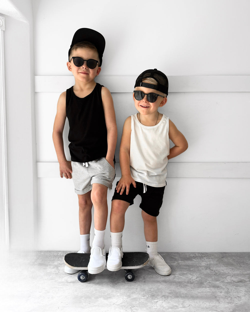 Little Bipsy boys Elevated Tank top in black