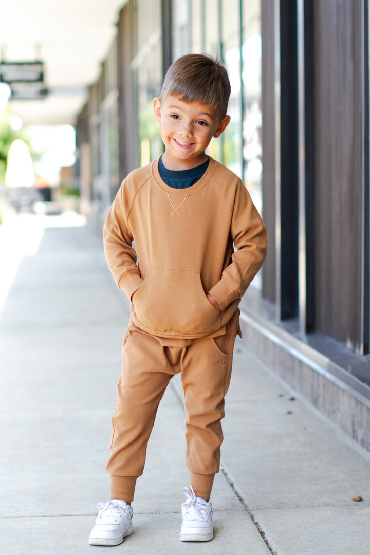 Little Bipsy Hello Fall Caramel pullover and joggers