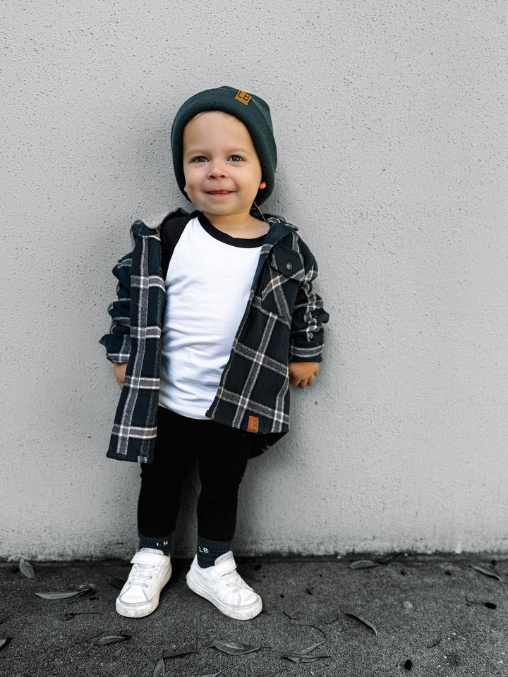 Little Bipsy Night Fall Hooded flannel