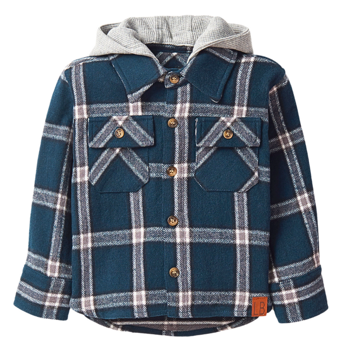 Little Bipsy Night Fall hooded flannel