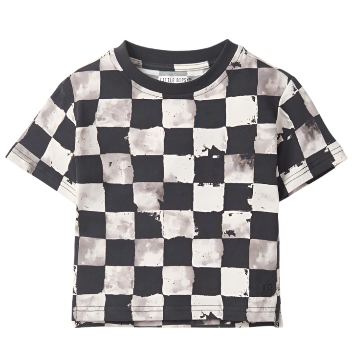 Little Bipsy all over checkered tshirt