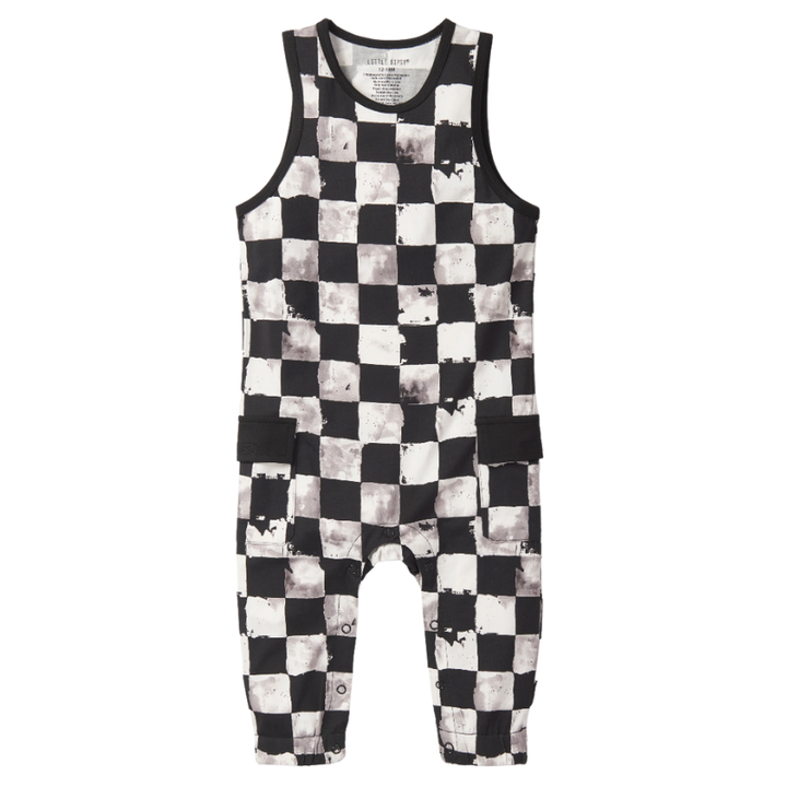 Little Bipsy baby checkered tank romper