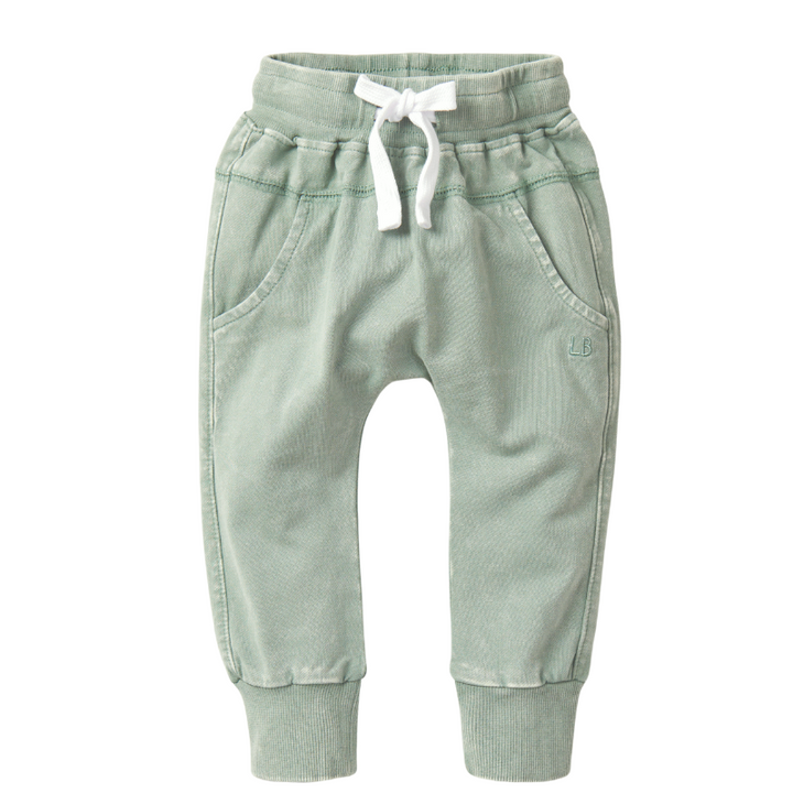 Little Bipsy basil wash joggers