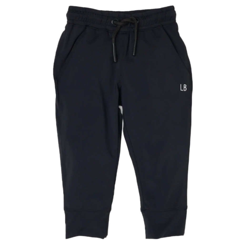 Little Bipsy black athletic joggers