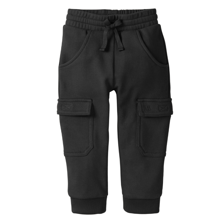 Little Bipsy black cargo pocket joggers