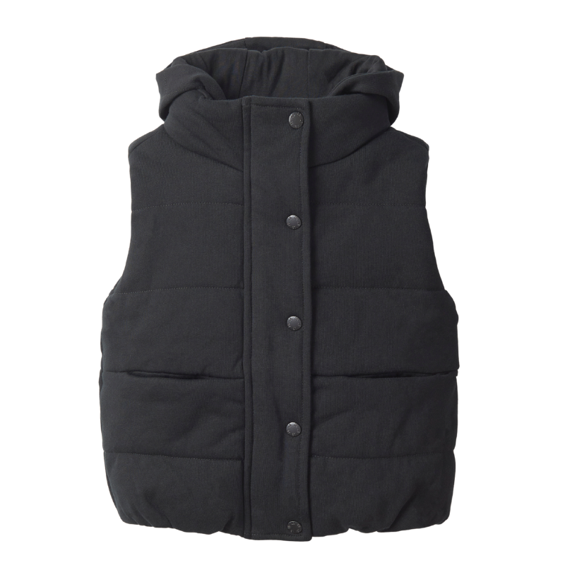 Little bipsy black puffer vest