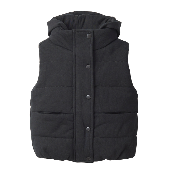 Little bipsy black puffer vest