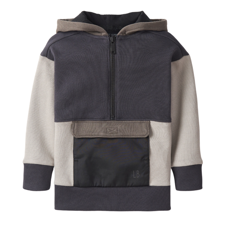 Little Bipsy block pocket hoodie