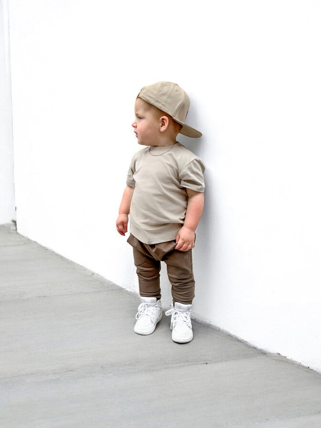 Little Bipsy boys brown joggers