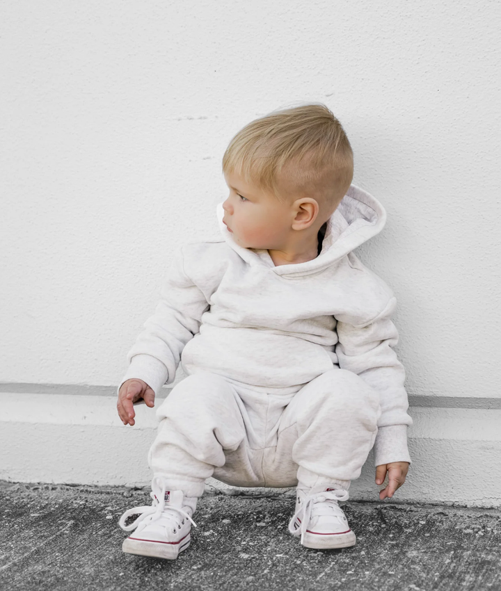 Little Bipsy boys light heather grey hoodie