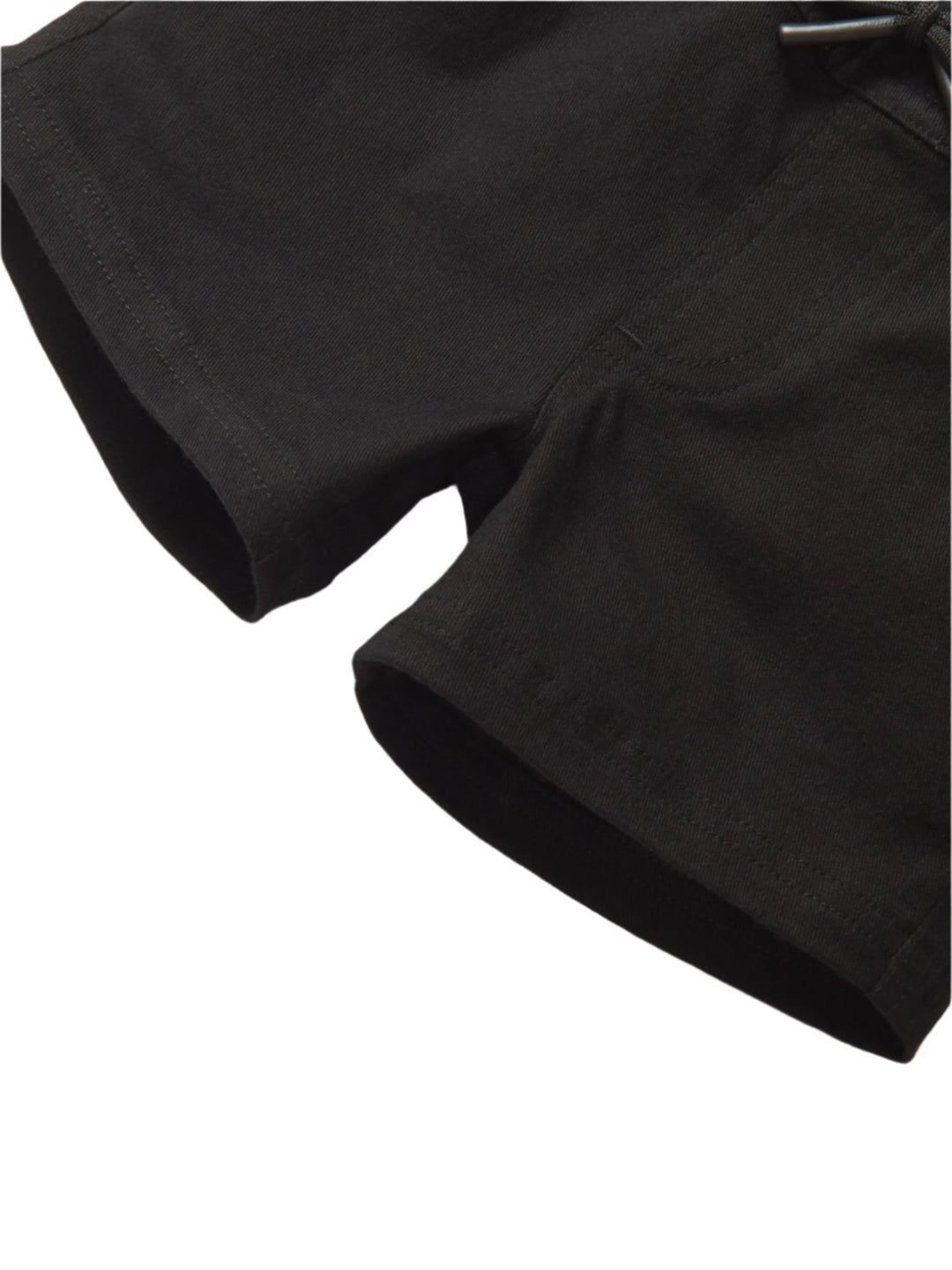 Little Bipsy cotton twill shorts in black leg