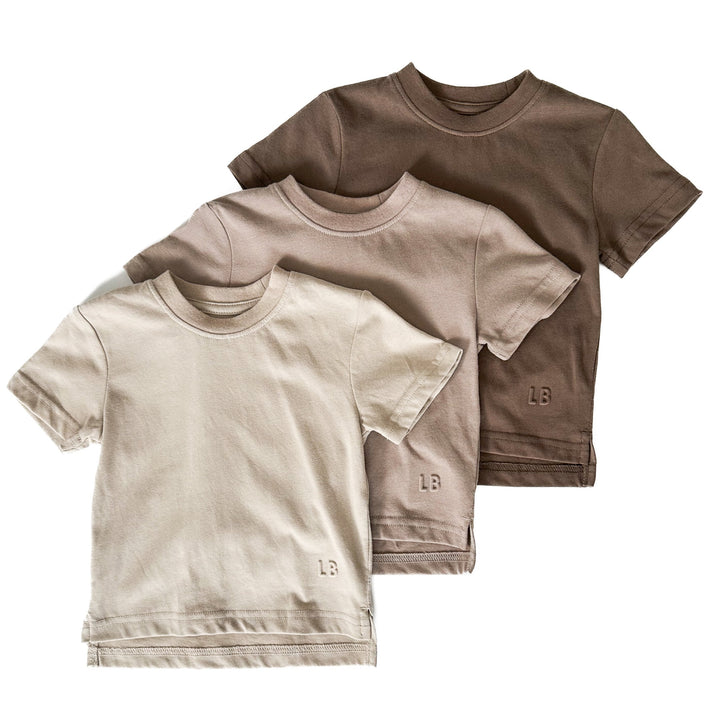 Little Bipsy - Elevated Tees 3-Pack in Neutrals (12-18mo)