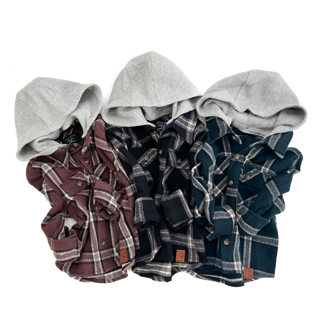 Little Bipsy fall hooded flannels