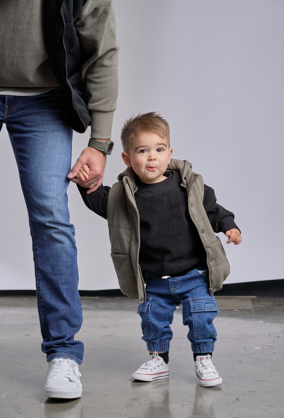 Little Bipsy green puffer vest