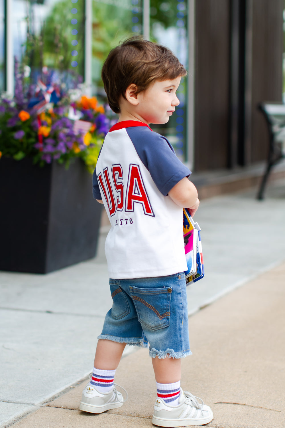 Little Bipsy kids USA baseball jersey