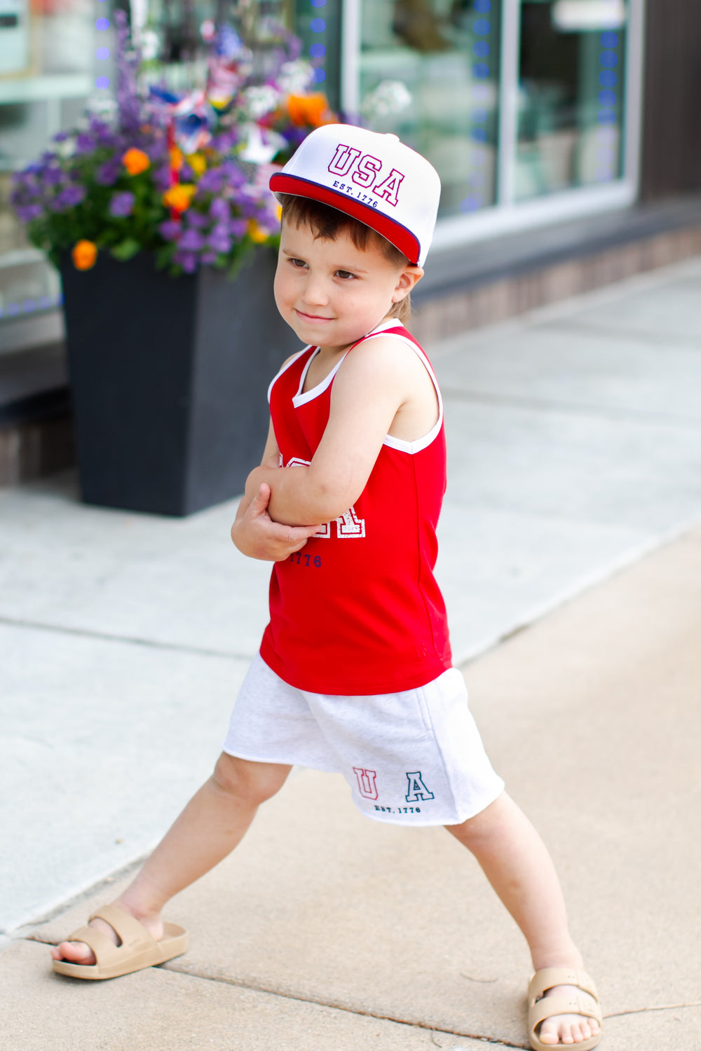 Little Bipsy kids USA white hat