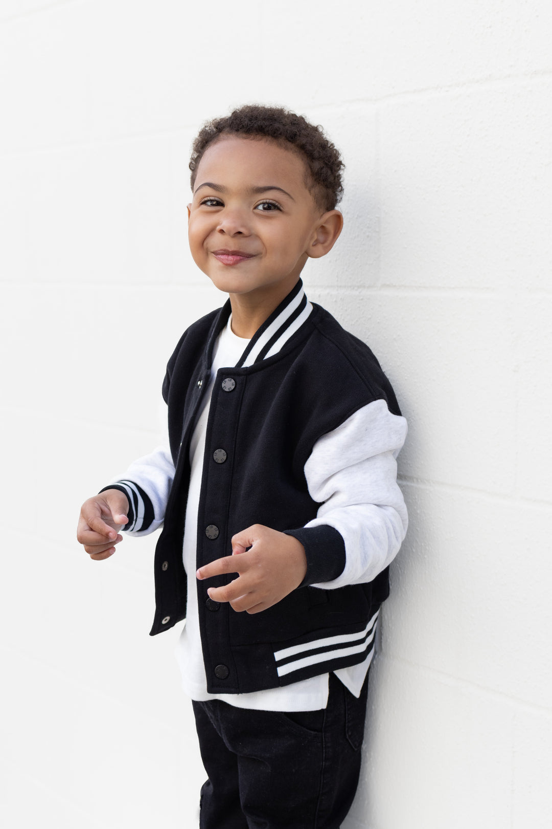 Little Bipsy kids varsity jacket