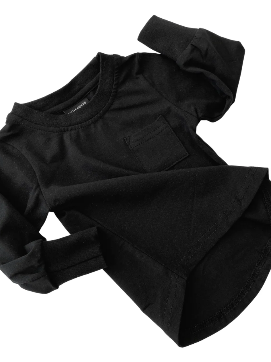 Little Bipsy long sleeve black shirt