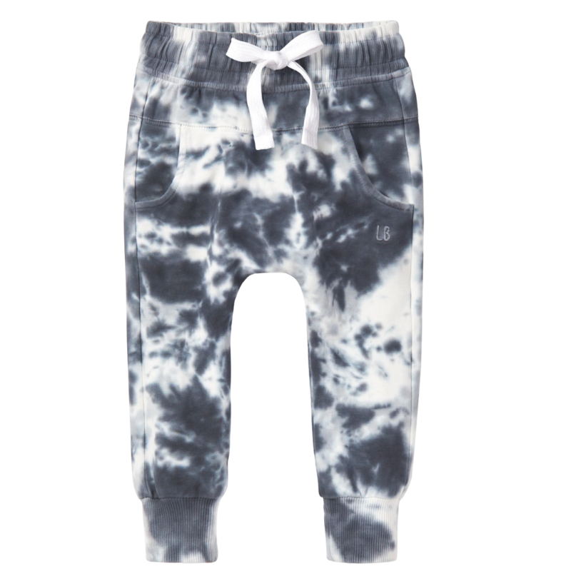 Little Bipsy marble joggers in blue