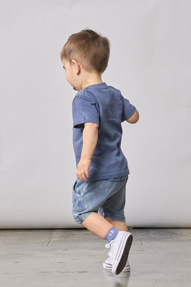 Little Bipsy navy elevated tee for kids 
