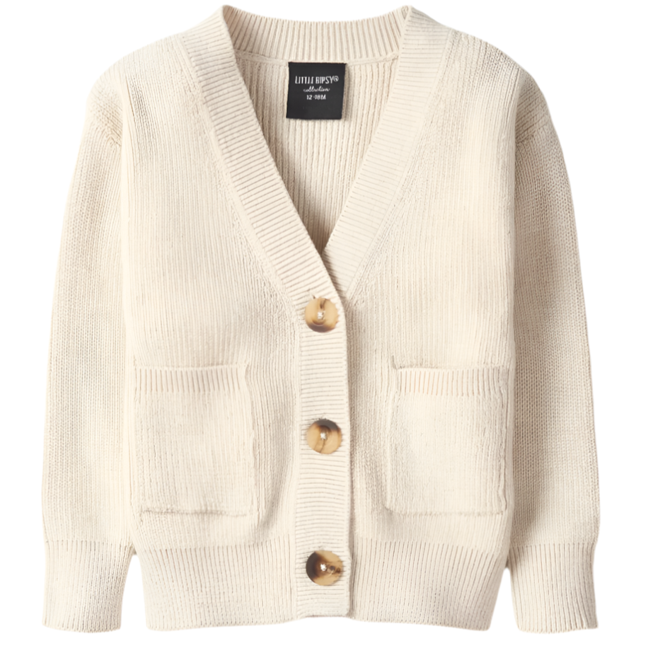 Little Bipsy oatmeal knit cardigan