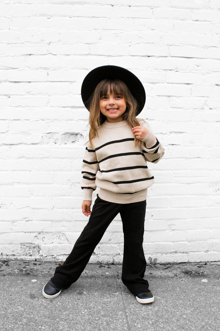 Little Bipsy pin striped knit sweater 1