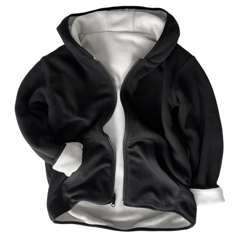 Little Bipsy reversible fleece jacket black