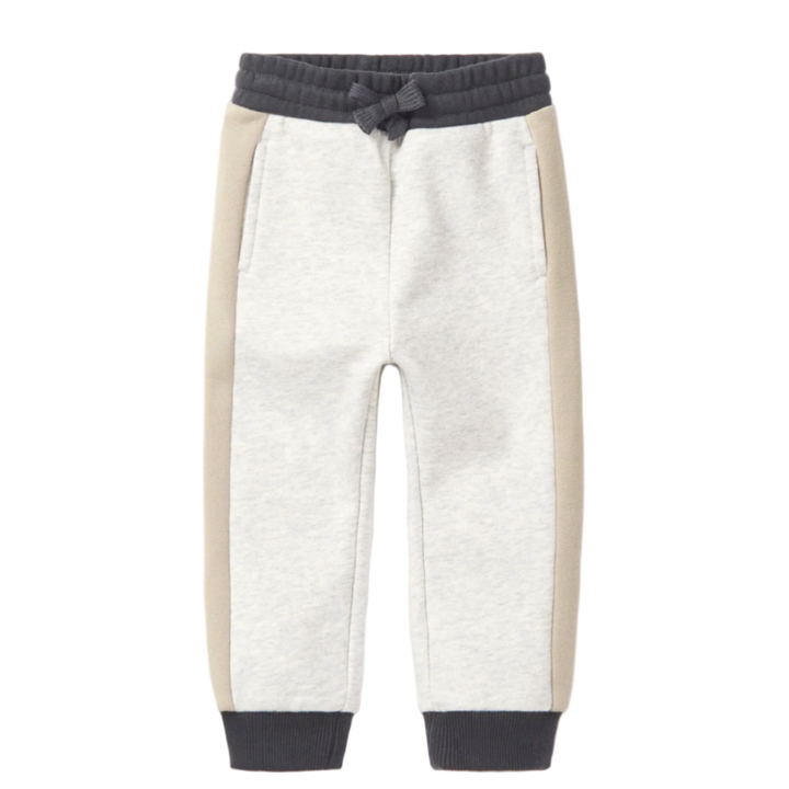 Little Bipsy side stripe jogger stone grey