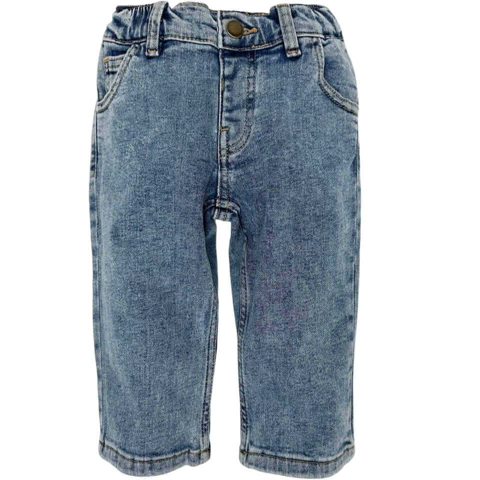 Little Bipsy straight leg denim light wash