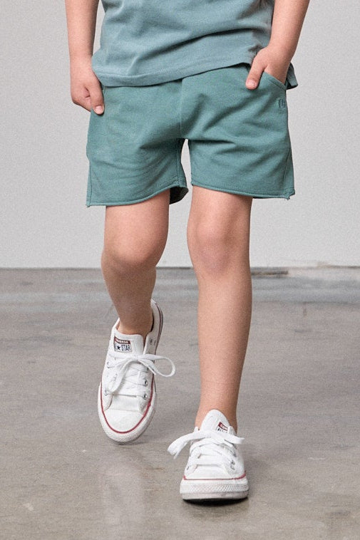 Little Bipsy teal harem shorts for boys
