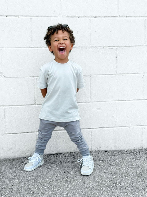 Little Bipsy elevated tee packs in grey