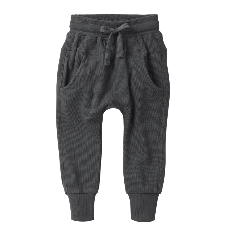 Little Bipsy waffle joggers in Shadow
